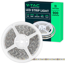 Carica l'immagine nel visualizzatore di Gallery, V-TAC Striscia Led da Esterno IP65 Impermeabile 11W - 5 Metri di Lunghezza - SMD 5050 Alta Luminosità - Strisce Led - Strip Adesiva e Copertura in Silicone - 12 Volt - Luce 4000K Bianco Naturale