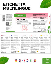 Carica l'immagine nel visualizzatore di Gallery, vit4ever Myo-Inositolo - 240 Capsule vegane - 1500 mg al giorno