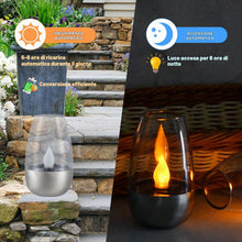 Carica l'immagine nel visualizzatore di Gallery, 6 pezzi lucesolare, candele LED da esterno, candele solari per giardini, luce impermeabile per matrimoni, feste