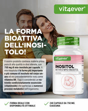 Carica l'immagine nel visualizzatore di Gallery, vit4ever Myo-Inositolo - 240 Capsule vegane - 1500 mg al giorno