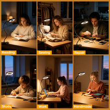 Carica l'immagine nel visualizzatore di Gallery, Suright Lampada LED da Lettura con Clip, Dimmabile, 3 Modalità Colore