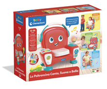 Carica l'immagine nel visualizzatore di Gallery, Baby Clementoni - Poltroncina Canta Suona e Balla, Poltrona Interattiva Parlante Bambini 12-36 Mesi, Gioco Educativo con Luci e Canzoni, Stimola Sviluppo Cognitivo e Motorio, Lingua Italiana, 17754