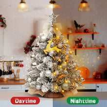 Carica l'immagine nel visualizzatore di Gallery, Albero di Natale Piccolo 60 cm,Mini Albero di Natale con LED Illuminazione, per DIY Tavolo da Pranzo Decorazione Natalizia,piccolo albero di natale