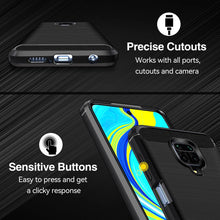 Carica l&#39;immagine nel visualizzatore di Gallery, iVoler Cover per Xiaomi Redmi Note 9S / Xiaomi Redmi Note 9 Pro, [Protezione Antiurto di Grado Militare] Custodia Sottile Morbida in Silicone TPU Anti-Impronte Anti-Graffio Protettiva Case, Nero