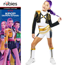 Carica l'immagine nel visualizzatore di Gallery, Rubies Official Netflix K-Pop Demon Hunters Rumi Golden Hybrid Child Costume, Kids Fancy Dress