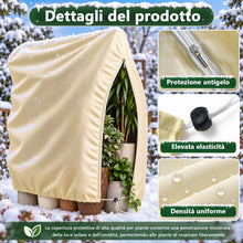 Carica l'immagine nel visualizzatore di Gallery, Diealles Shine Cappuccio Protezione Piante 2 Pezzi 240x200cm, con Cordino di Fissaggio per Piante in Vaso（Beige）