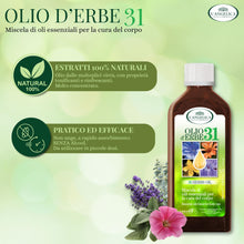 Carica l'immagine nel visualizzatore di Gallery, L'Angelica, Olio d'Erbe 31, Miscela di Oli Essenziali Multiuso 100% Naturale, Rinfrescante e Tonificante, Ideale Contro 