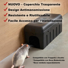 Carica l'immagine nel visualizzatore di Gallery, Trappola per Topi Roshield con Finestra di Ispezione - Contenitore Sicuro per il Controllo dei Ratti | Casa, Capannone e