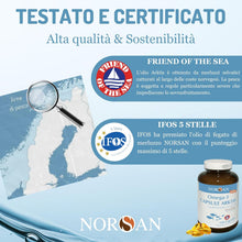 Carica l'immagine nel visualizzatore di Gallery, NORSAN Omega 3 Capsule Arktis, Olio di Fegato di Merluzzo, 1x120 pz