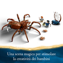 Carica l&#39;immagine nel visualizzatore di Gallery, LEGO Harry Potter Aragog nella Foresta Proibita, Grande Ragno Giocattolo da Costruire con Parti Snodabili, Giochi di Magia per Bambini e Bambine da 7 Anni in su con 2 Minifigure e Accessori 76434