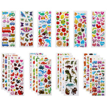 Carica l&#39;immagine nel visualizzatore di Gallery, Vicloon Adesivi per Bambini 550+ Adesivi 3D, Puffy Adesivi per Regali Gratificanti Scrapbooking Inclusi Animali, Pesci, Dinosauri, Numeri, Frutta, Camion, Aeroplani e Altro(22 Fogli)