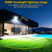 Carica l'immagine nel visualizzatore di Gallery, CREATESTAR Faretto Led da Esterno 200W, Faretti Led Esterni 6500K 20000LM luce bianca fredda, IP66 Impermeabile Faro Est