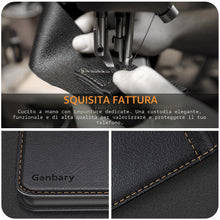 Carica l'immagine nel visualizzatore di Gallery, Ganbary Cover Compatibile con Honor 600 Smart, Premium Pelle PU Flip Libro Custodia [Protezione Completa] [Slot per Sche
