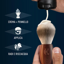 Carica l'immagine nel visualizzatore di Gallery, King C. Gillette Pennello da Barba, Cura della Barba, con Fibre Morbide e Manico in Legno, Esperienza di Rasatura Profes