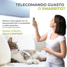 Carica l'immagine nel visualizzatore di Gallery, Wellclima Telecomando Universale per Condizionatori Daikin, Compatibilità Garantita, Design Simile all'Originale, Fino a