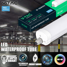 Carica l'immagine nel visualizzatore di Gallery, V-TAC Plafoniera LED Impermeabile 60 CM da Esterno - 18W - PRO SERIES - Lampada Rettangolare da Soffitto e Parete - 2160