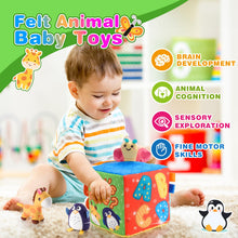 Carica l&#39;immagine nel visualizzatore di Gallery, HappyGoLucky Giochi Neonato 0-12 Mesi, Giochi Sensoriali per Neonati Regali Natale Bambini Giochi Montessori 6 Mesi Giochi per Neonati 0-3 Mesi Animali Giocattolo per Bambini Regalo Bambino