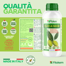 Carica l'immagine nel visualizzatore di Gallery, Fitokem Sapone Molle di Potassio 1lt e Olio di Neem 1lt Kit Protezione Piante Corroborante Naturale per Orto e Giardino 