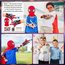 Carica l'immagine nel visualizzatore di Gallery, Launcher Glove, Spiderm Guanti per Bambino, Spider Launcher Guanto con con Spiderm Maschera, Guanti Launcher per Giochi, Spider Web Launcher Toy, Cosplay Giocattoli da Polso Se (A)
