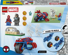 Carica l'immagine nel visualizzatore di Gallery, LEGO Spidey: Spidey sulla Moto Contro Rhino 11206