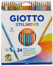 Carica l'immagine nel visualizzatore di Gallery, Giotto Stilnovo Astuccio Da 24 Matite A Pastello Colorate, 3.3Mm, Multicolore, ‎24 Unità (Confezione da 1)