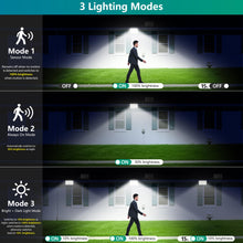 Carica l'immagine nel visualizzatore di Gallery, Luci Solari da Giardino, Faretto Led da Esterno Solare con Sensore di Movimento, Luce Solare Led Esterno con 4 Modes 850