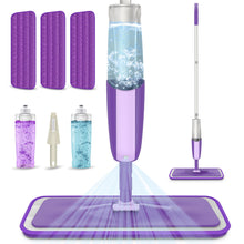 Carica l'immagine nel visualizzatore di Gallery, Scopa Lavapavimenti a Spruzzo, MEXERRIS Spray Mop Lavapavimenti Microfibra Mocio Pavimenti Professionale con 2 Flaconi Ricaricabili per Casa, Cucina, Legno Duro, Laminato, Legno, Ceramica