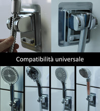 Carica l'immagine nel visualizzatore di Gallery, BLUMBACH® Supporto per Soffione Doccia senza Forature, Orientabile a 60°