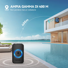 Carica l'immagine nel visualizzatore di Gallery, Campanelli Wireless, TeckNet Campanello Senza Fili Portatile Wireless Doorbell, 60 Suonerie, Indicatori LED, 400M Operat