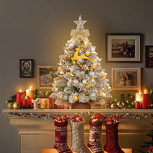 Carica l'immagine nel visualizzatore di Gallery, Albero di Natale Piccolo 60 cm,Mini Albero di Natale con LED Illuminazione, per DIY Tavolo da Pranzo Decorazione Natalizia,piccolo albero di natale
