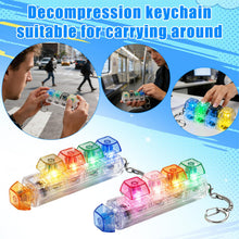 Carica l'immagine nel visualizzatore di Gallery, Joycabin Giocattoli Fidget da Tastiera con Luce LED, Portachiavi per Tastiera, Tastiera a 4 Tasti, Fidget, Clicker per T