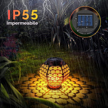 Carica l'immagine nel visualizzatore di Gallery, ELUTENG 4 Pezzi Luci Solari di Ricambio a LED, 8cm Lanterne Solari da Esterno Impermeabile IP55, Pannello Solare per Luc