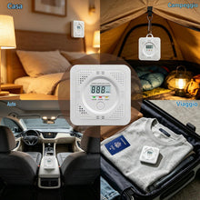 Carica l'immagine nel visualizzatore di Gallery, Rilevatore Monossido di Carbonio Portatile con Display LCD Chiaro, Adatto per Uso Domestico, Viaggi, Camper e Appartamen