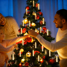 Carica l'immagine nel visualizzatore di Gallery, A.bigwhale Catena di Candele 30 LED, Luci a Candela per Albero di Natale con Spina Rete, Catena luminosa Interni Illumin