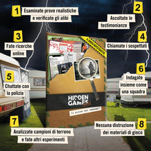 Carica l'immagine nel visualizzatore di Gallery, Hidden Games Luogo del Reato – Il killer del campeggio – Gioco detective