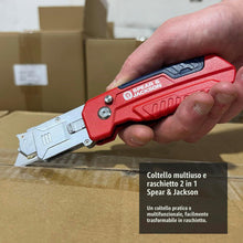 Carica l'immagine nel visualizzatore di Gallery, Spear &amp; Jackson SJ1790 Coltello per rifilare e raschiare 2 in 1