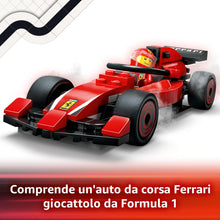 Carica l'immagine nel visualizzatore di Gallery, LEGO City Pit Stop e Meccanici con Monoposto Ferrari F1 - Kit Officina da Costruire con Macchina Giocattolo, Minifigure e Accessori, Giochi per Bambini da 6 Anni Fan delle Auto da Corsa Sportive 60443