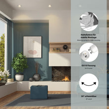 Carica l'immagine nel visualizzatore di Gallery, ledscom.de 6x cornice da incasso a soffitto RIR cornice da incasso cromata opaca angolare orientabile (LED/alogena/GU10/