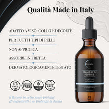 Carica l'immagine nel visualizzatore di Gallery, Siero Viso Acido Ialuronico Puro a 4 Pesi Molecolari con Peptidi, 100 ml