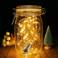 Carica l'immagine nel visualizzatore di Gallery, Luci Decorative LED USB Ricaricabili, 2m 20 LED Fairy String Lights, a Batteria per Barattoli, Matrimonio, Centrotavola 