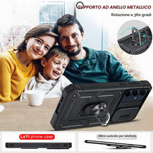 Carica l'immagine nel visualizzatore di Gallery, LeYi Cover per Samsung A55 5G con Vetro Temperato [2 Pack](Nero)