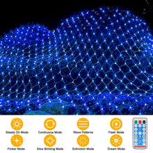 Carica l'immagine nel visualizzatore di Gallery, Stringa Luminosa Esterni, 198LEDs Rete Luminosa 2 * 3 meter, Decorazione Luci di Natale, 8 Modalità di Luci Impermeabili