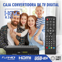 Carica l&#39;immagine nel visualizzatore di Gallery, Decoder Digitale Terrestre 2025, Decoder DVB-T2 H.265 HEVC Main 10Bit, Ricevitore Digitale Terrestre USB PVR Lettore Multimediale, Full HD 1080p, HDMI, SCART