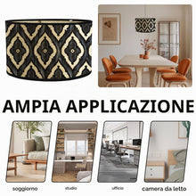 Carica l'immagine nel visualizzatore di Gallery, Paralume Vintage E27 Nero per Lampada da Terra e Sospensioni - Applique Decorativo per Camera da Letto, Studio e Sala da
