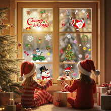 Carica l'immagine nel visualizzatore di Gallery, Bblike Adesivi per finestre di Natale 8 fogli window sticker decor fiocchi di neve fiocchi di neve immagini per porte, vetrine, frontali in vetro, decorazione natalizia riutilizzabile