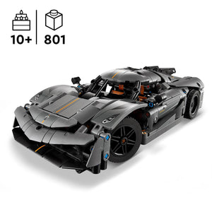 LEGO Technic Hypercar Koenigsegg Jesko Absolut Grigia, Modellino di Auto da Costruire, Macchina Giocattolo per Bambini e Bambine da 10 Anni, Idea Regalo per Fan delle Supercar e dei Veicoli 42173