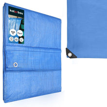 Carica l'immagine nel visualizzatore di Gallery, KOTARBAU® Telo Impermeabile Esterno 4 x 6 m, Blu, 60 g/m²