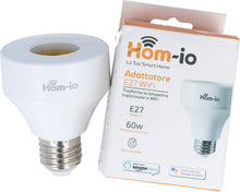 Carica l'immagine nel visualizzatore di Gallery, Hom-io | Adattatore Smart Wi-Fi Intelligente per Lampadina E27 dimmerabile, Hom-WiFi-Adapter Hom-io, Controllo Remoto co