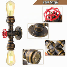 Carica l'immagine nel visualizzatore di Gallery, KAWELL Creativo Lampada da Parete Industriale Vintage Applique da Parete