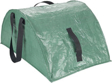 Carica l'immagine nel visualizzatore di Gallery, Maximex Raccoglitore di Foglie XL raccoglifoglie con Bordo spazzante Ecologico in plastica PP e Fibra di Vetro Verde 50x35x75 cm per Giardinaggio